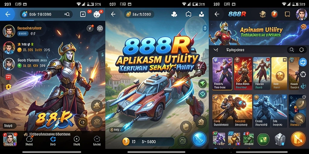 Tampilan antarmuka utama 888R yang sederhana dan elegan.
