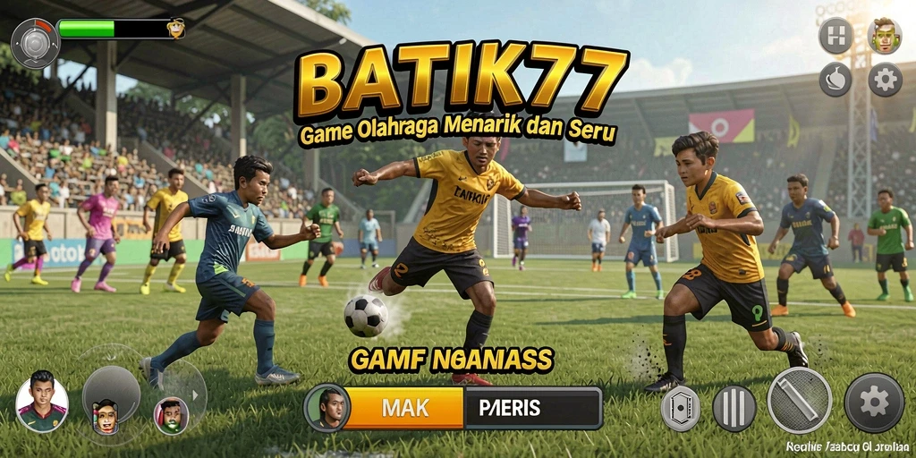 Screenshot gameplay BATIK77 yang menampilkan pertandingan seru dan dinamis.