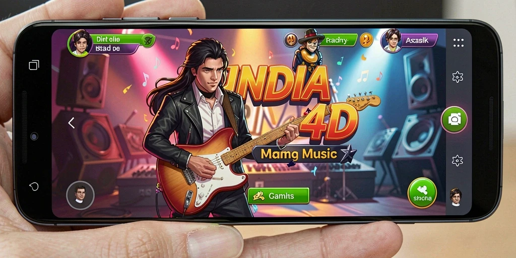 Screenshot dari gameplay JANDA4D yang penuh energi dan warna.