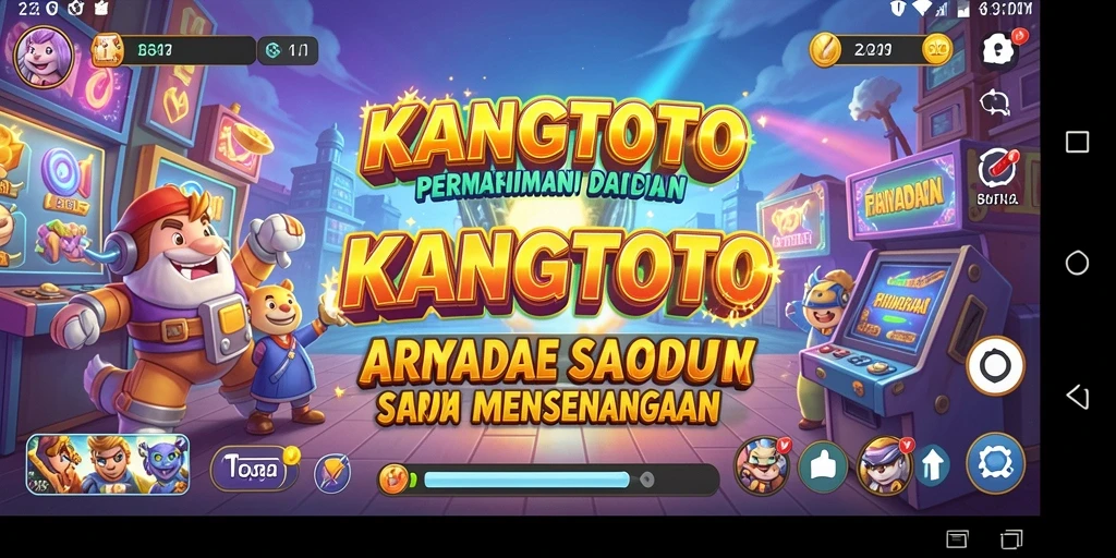 Screenshot gameplay KANGTOTO menampilkan aksi seru di level Arcade.