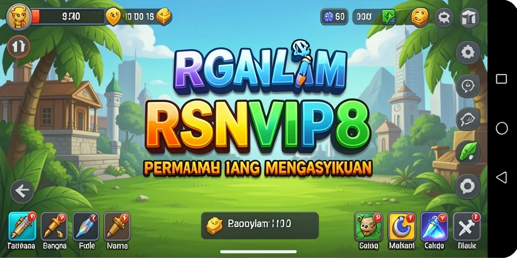 Tampilan gameplay utama dari RSNVIP8 yang penuh dengan aksi Idle.