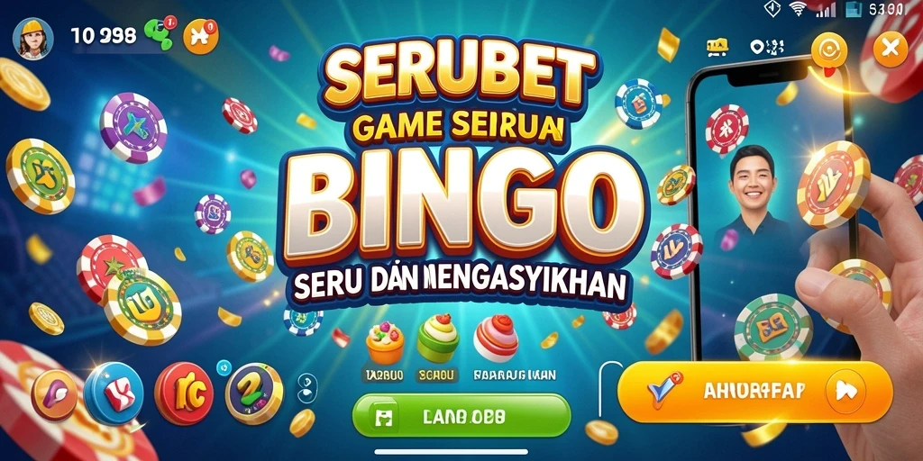 Tampilan gameplay SERUBET yang menarik dan interaktif saat bermain Bingo.