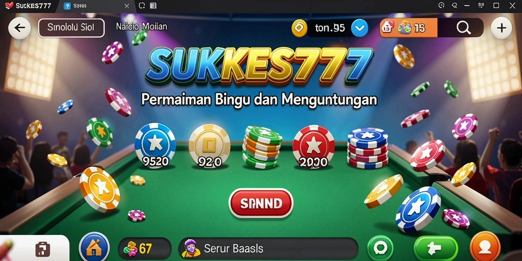 Tampilan gameplay menarik dari permainan Bingo SUKSES777.